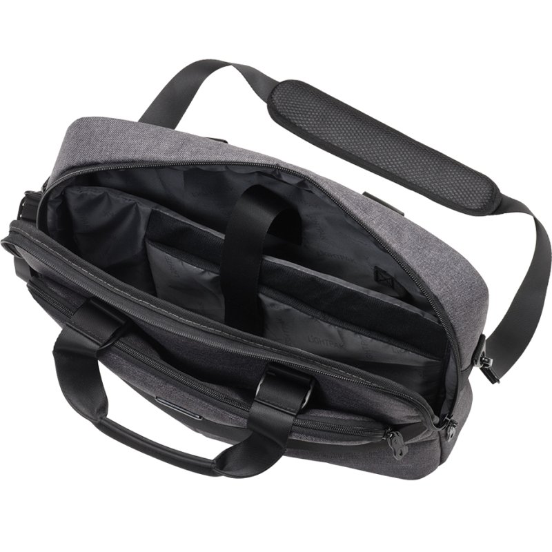 LIGHTPAK WOOKIE sacoche pour ordinateur portable, polyester, gris
